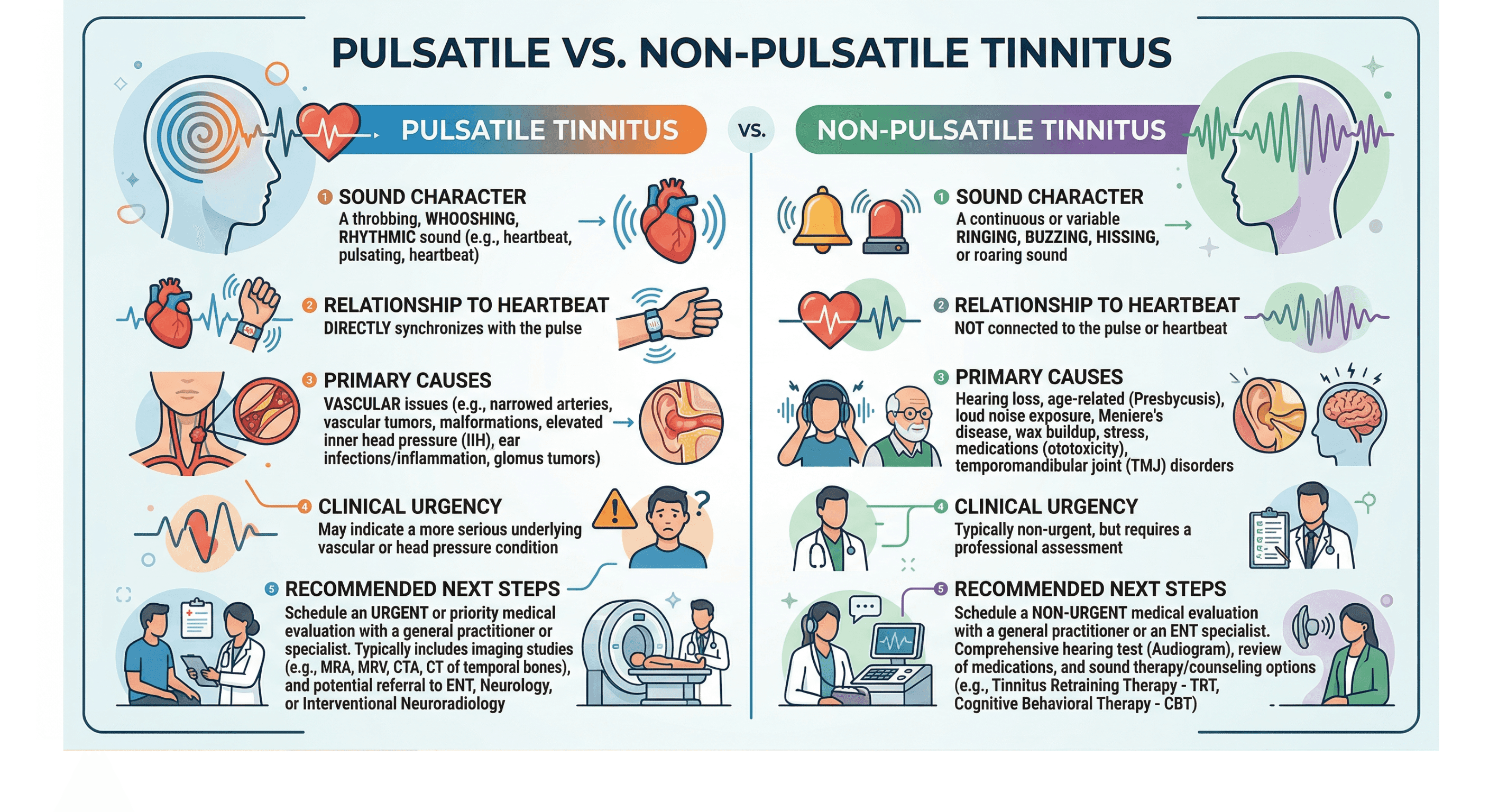 Pulsatile vs Non Pulsatile Tinnitus